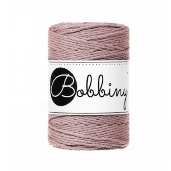 Bobbiny Makramee Kordel 3PLY 1.5 mm - Mauve